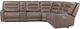 Parker House® Lawson 6-Piece Sydney Brunette Power Reclining L-Shape Sectional-4
