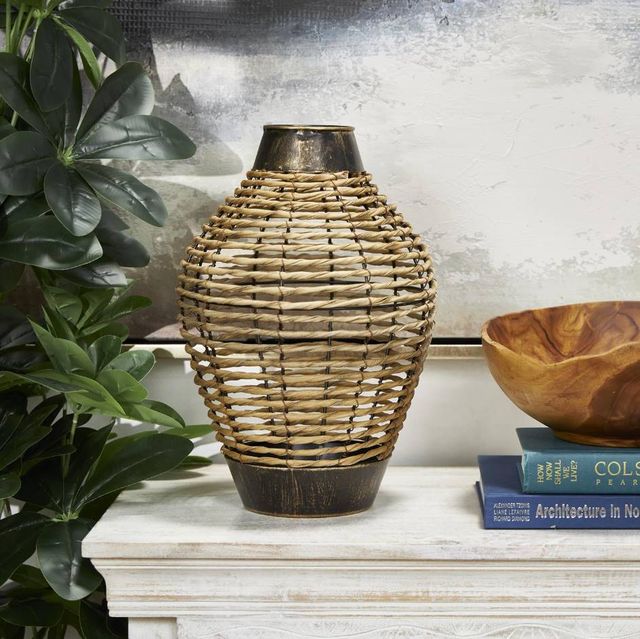 Deco Marche Brown/Bronze Open Frame Twisted Vase-3