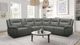 Kate Preston Home 6-Piece Dallas Charcoal Power Reclining Sectional-3