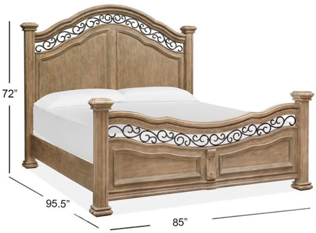 Magnussen Home® Marisol Fawn California King Panel Bed-2