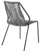 Armen Living Clip 2-Piece Gray Dining Chairs-1