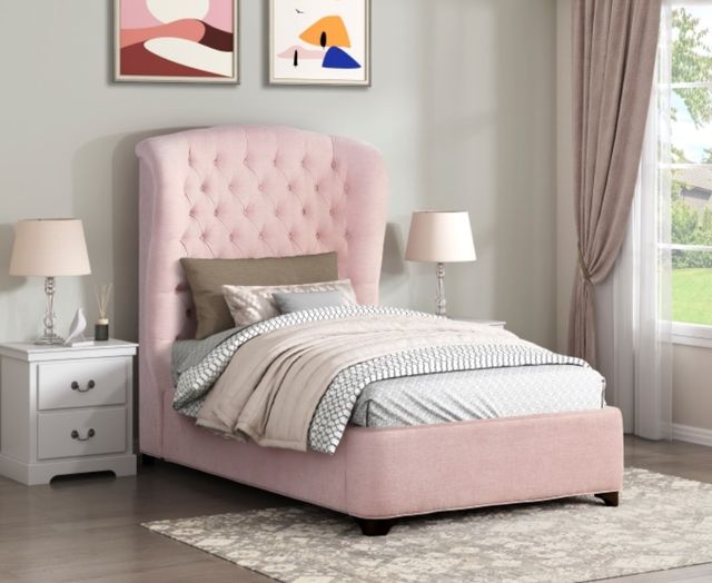 Homelegance® Cameo Pink Twin Panel Bed-1