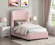 Homelegance® Cameo Pink Twin Panel Bed-1