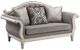 ACME Furniture Florian Antique White/Gray Loveseat with 3 Pillows-0