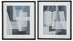 A & B Home Frasier 2-Piece Black/Blue/White Framed Wall Art Set-1