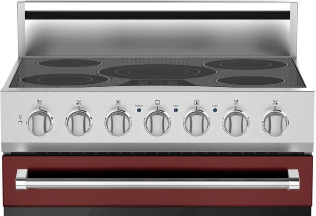 Viking® 3 Series 30" Reduction Red Freestanding Electric Range-1