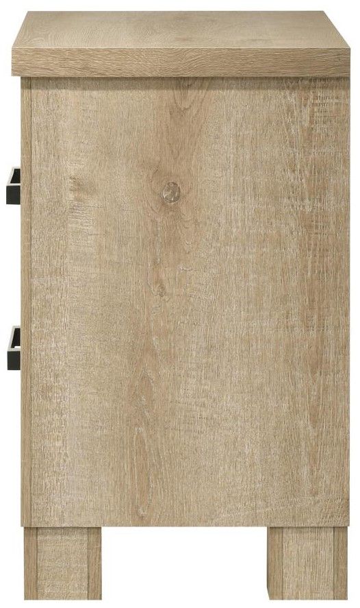 Coaster® Oakglen Weathered Oak Nightstand Bedside Table-2