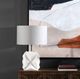 Crestview Collection Ryker White Plaster Table Lamp-1