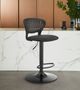 Armen Living Padua Black Adjustable Swivel Stool-4