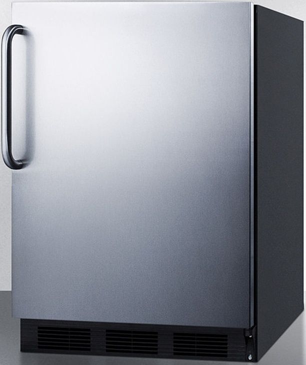 Summit® 24" 5.1 Cu. Ft. Stainless Steel Compact Refrigerator-1