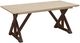C R Plastics Harvest Chocolate/Beige Dining Table-0