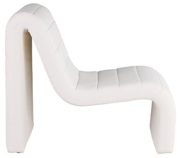 Meridian Furniture Ivy Cream Vegan Leather Accent Chair-2