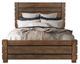 International Furniture Direct Merida Brown Eastern King Panel Bed-0