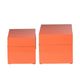 A & B Home 2-Piece Orange Decorative Box Set-2