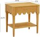 TOV Furniture Oodle Natural Nightstand with Drawer-2