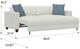 Emerald Home Bianca Snowdrift Pop Up Sleeper Sofa-3