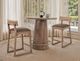 International Furniture Direct Balam Gray/Stained Brown Barstool-1