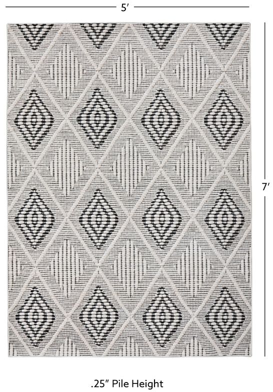 Linon Mirage Marko 5'x7' Area Rug-2