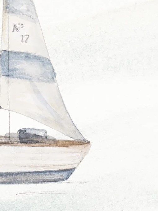Classy Art Ocean Oasis Little Sail I by Patricia Pinto Wall Art-1