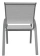 Telescope Casual Aruba Abalone/Graphite Aluminum/Fabric Outdoor Sling Stacking Cafe Chair-3