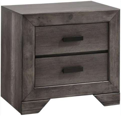Elements International Nathan 4-Piece Gray Oak Youth Twin Panel Bedroom Set-3