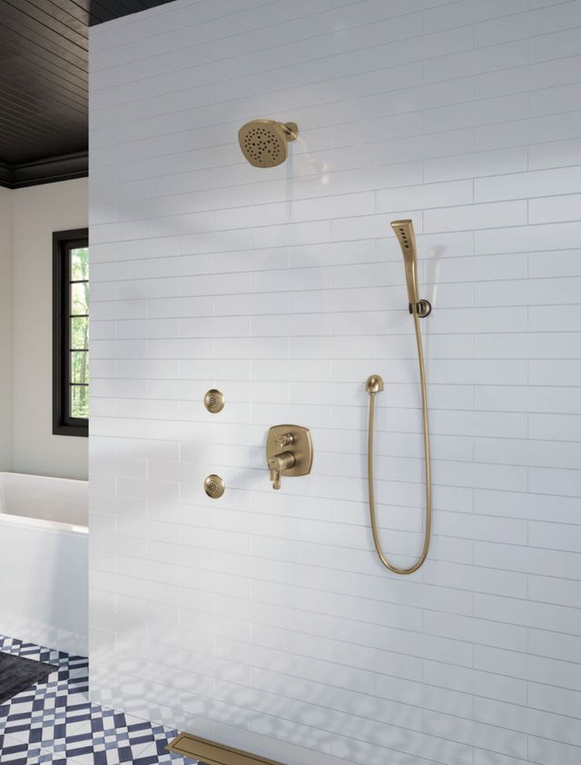 Delta Universal Showering Lumicoat® Champagne Bronze Wall Elbow for Hand Shower-2