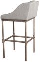 HH2 Home Dillon Textured Silver Stationary Counter Stool-1
