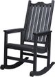 C.R. Plastic Generation Line Black Porch Rocker-1