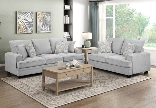 Homelegance® Sarah Stone Gray Loveseat-1