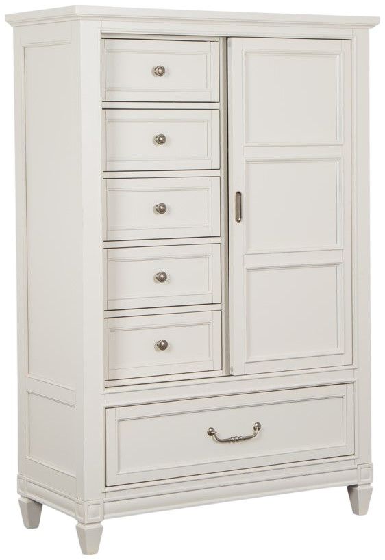 Magnussen Home® Willowbrook Egg Shell White Door Chest-0