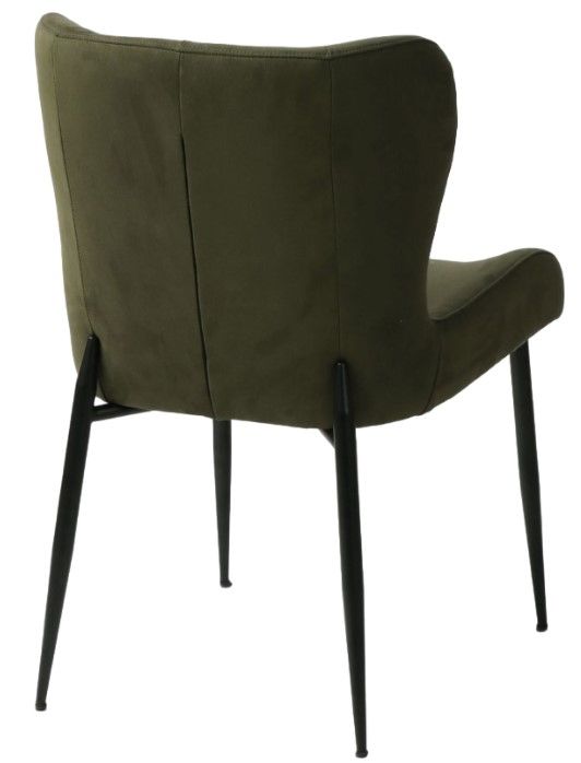 Home Trends & Design Jennifer Green Eco Suede/Gray Septarian Dining Chair-1