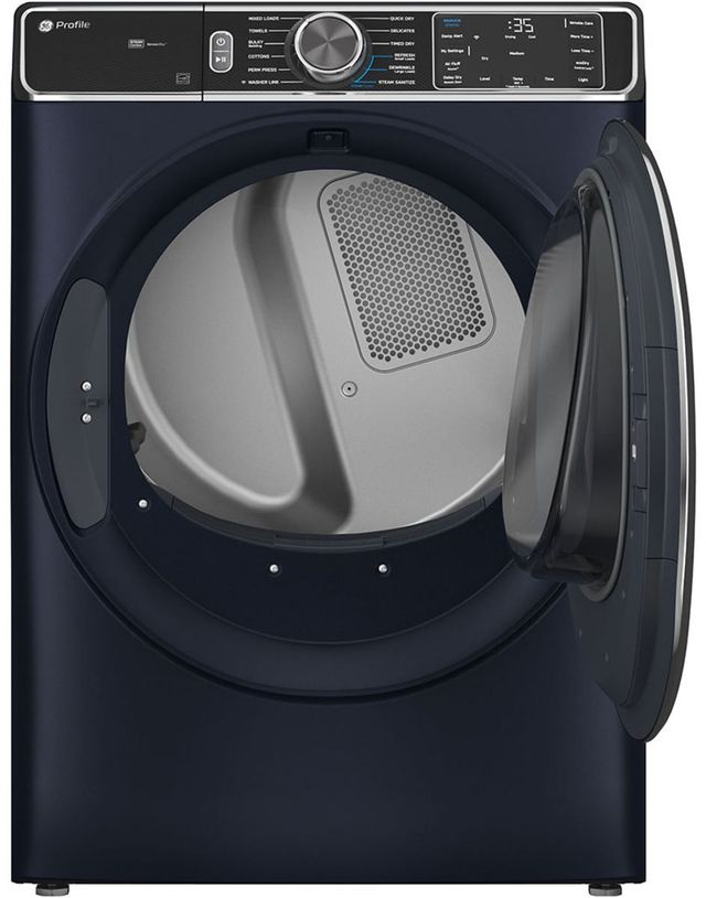 GE Profile™ 7.8 Sapphire Blue Front Load Electric Dryer-1
