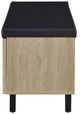 Coaster® Brixton Black/White Oak Entryway Shoe Storage Bench-4
