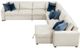 Homelegance® Isla 5-Piece Beige Sectional with Reversible Chaise-5
