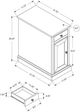 Monarch Specialties Inc. Espresso Veneer Narrow Accent Table-1