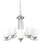 YHD Mirror Lake Brush Nickel 5-Light Chandelier-0