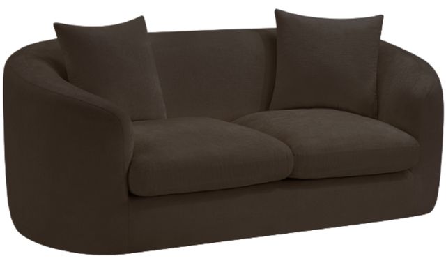 Meridian Furniture Penelope Brown Chenille Fabric Loveseat-0