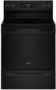 Whirlpool® 30" Black Freestanding Glass-Top Electric Range with Air Cooking Technology-0