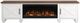 Legends Home Real Cozy Liberty Bourbon/Jasmine White 95" Fireplace Console-3