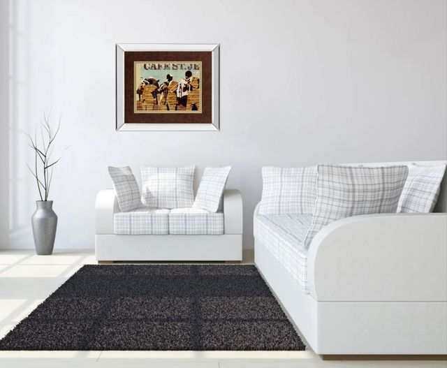 Classy Art CafÃ© Saint Jean by Kyle Mosher Mirror Framed Wall Art-2