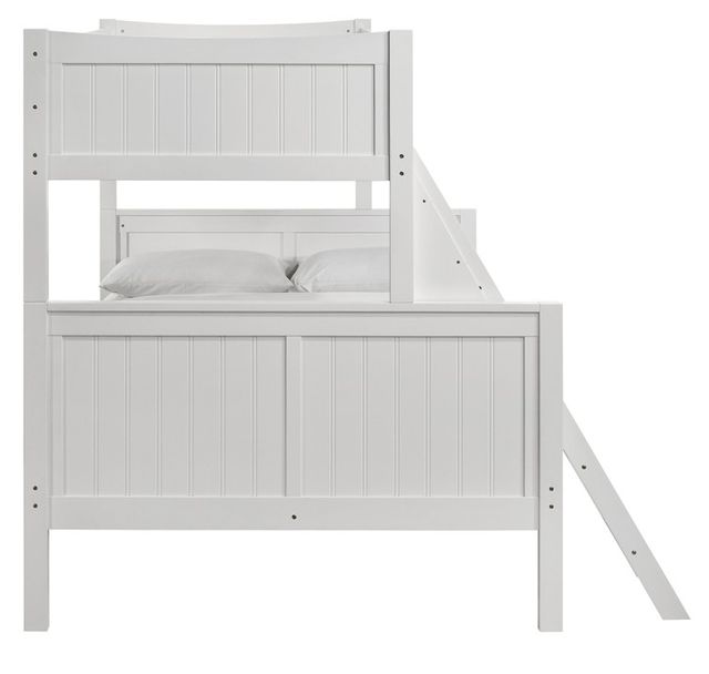 Elements International Sami White Twin Over Full Bunk Bed-2
