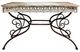 A & B Home Beige/Black Console Table-0
