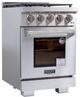 Kucht Professional KFX Series 24" Stainless Steel Pro Style Natural Gas Range with True Simmer Burners-3