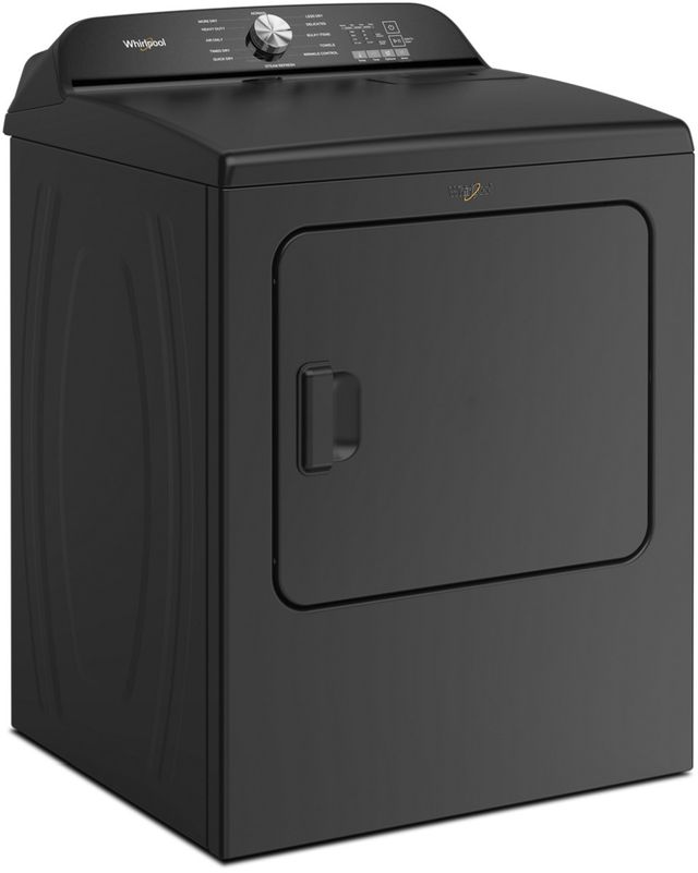 Whirlpool® 7 Cu. Ft. Volcano Black Front Load Electric Dryer with Moisture Sensor-3