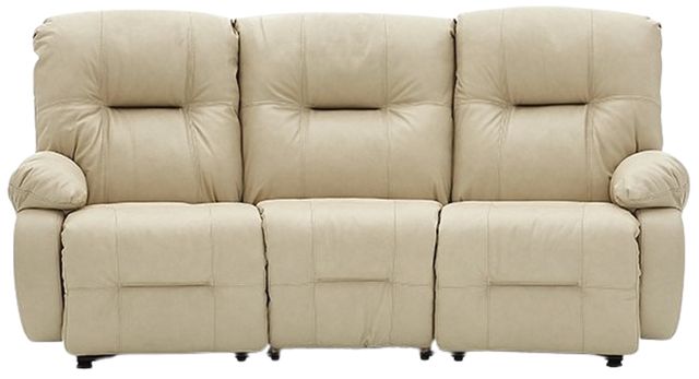 Best® Home Furnishings Customizable Brinley Leather Power Reclining Space Saver® Sofa-2