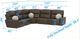 Catnapper Tramonti 5-Piece Chocolate Power Reclining Curved Sectional-2