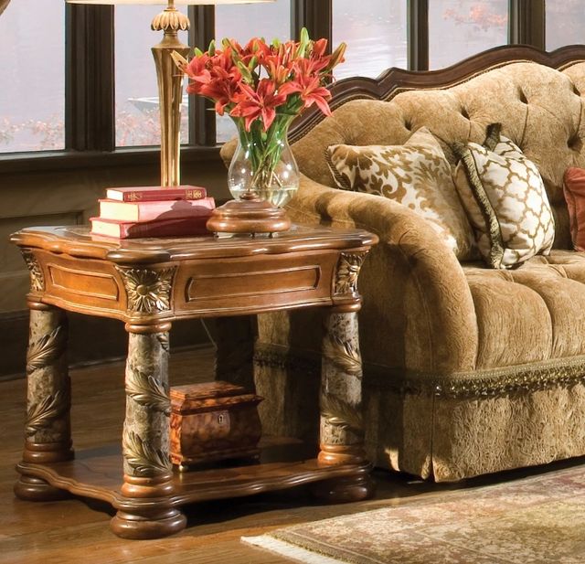 Michael Amini® Villa Valencia Classic Chestnut End Table-1