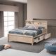Furniture of America® Grange White Wash Full Storage Panel Bed-1