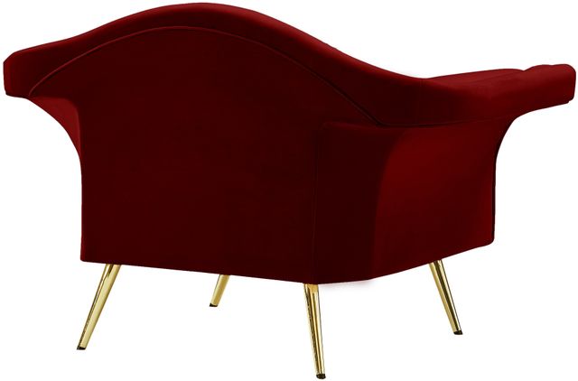 Meridian Furniture Lips Red Velvet Chair-3