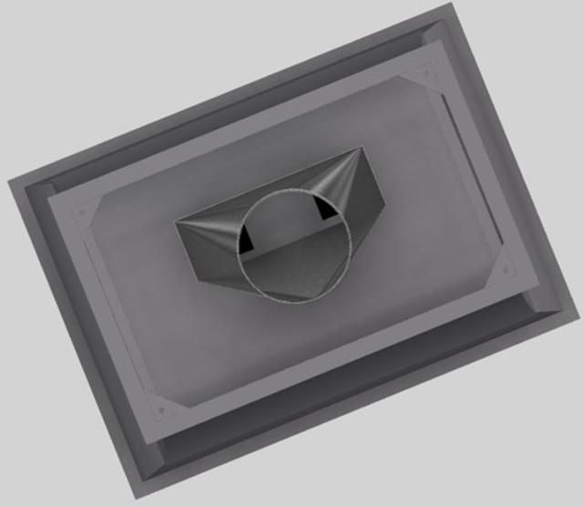 Vent-A-Hood® Designer Series 42" Gunsmoke Island Range Hood-1
